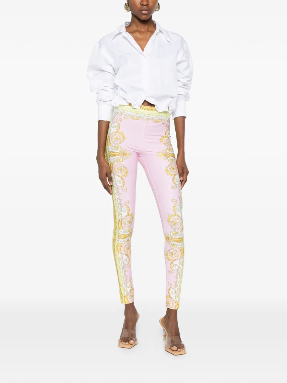 Versace Leggings - Pink & Purple | 6172ab05cc59b4dbd43041add5c9ec748917bf08