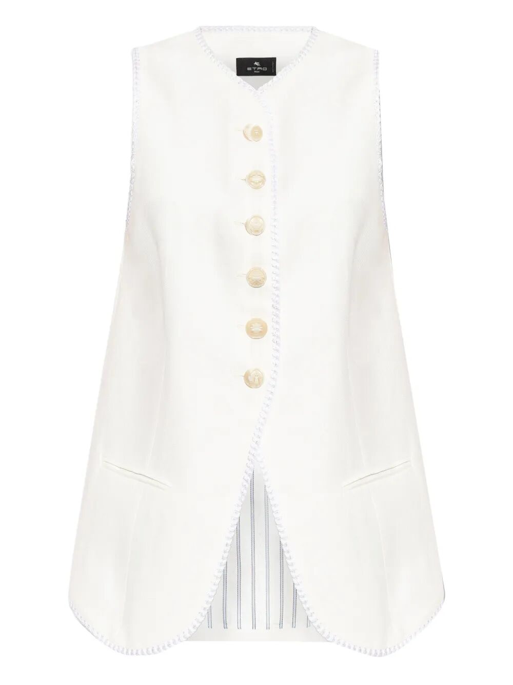 Etro Gilet - White | 7b658a6aa9bd9c67e404329110b7cbc447edd2f2
