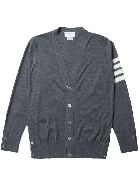 Wool Classic 4-Bar V-Neck Cardigan