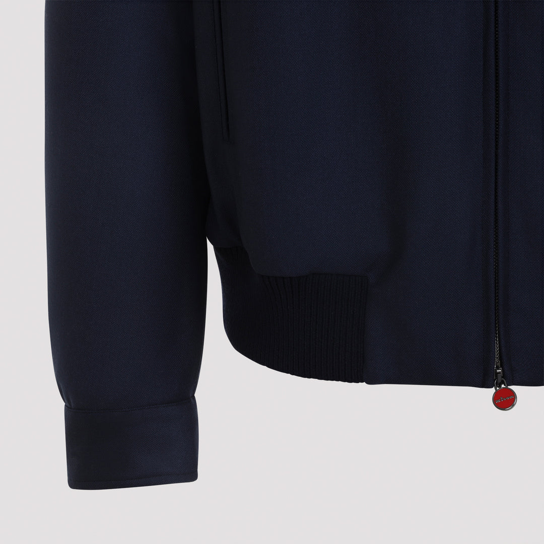 Kiton Bomber jackets - Blue | 8d1551f7ae82ff11c4a2a8819ffe60e8818badf2