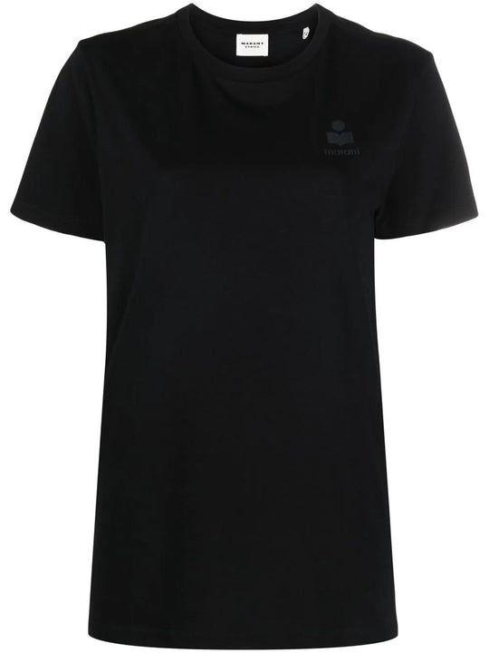 Aby Cotton T-Shirt With Embroidered Logo
