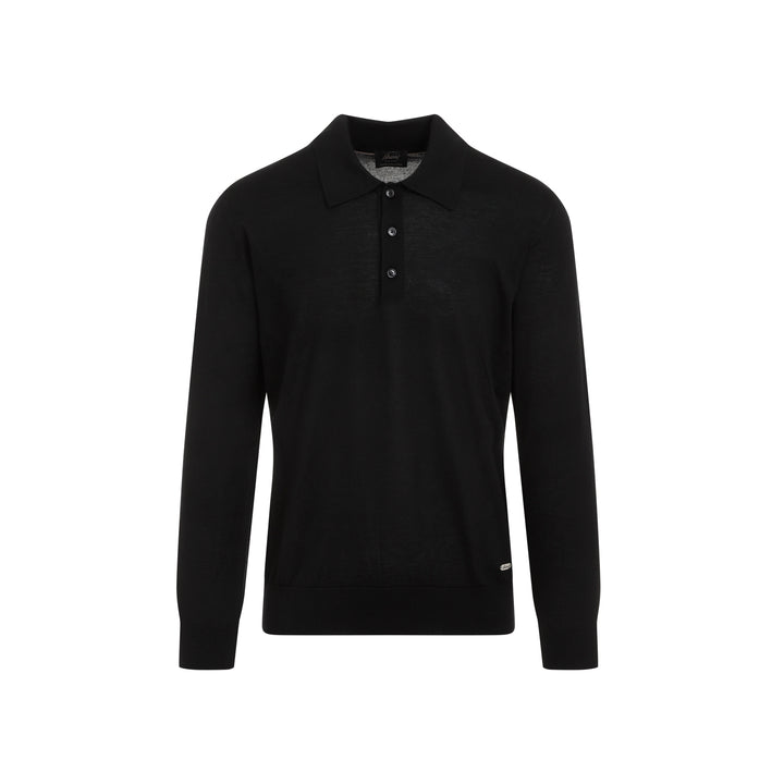 Brioni Polo neck - Black | 3fd5840d7b58b3ea3e47a9d3e51af88d6a439ae5