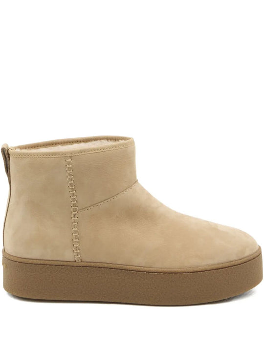 Shearling And Suede Boots