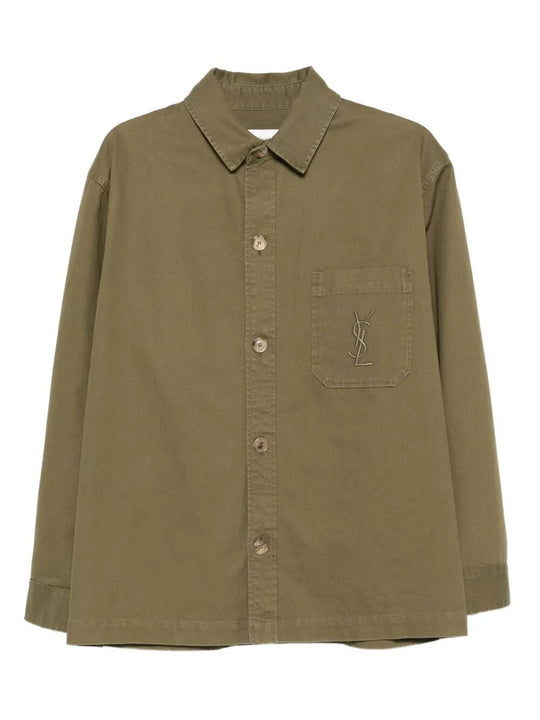 Cassandre Overshirt In Cotton Linen Gabardine