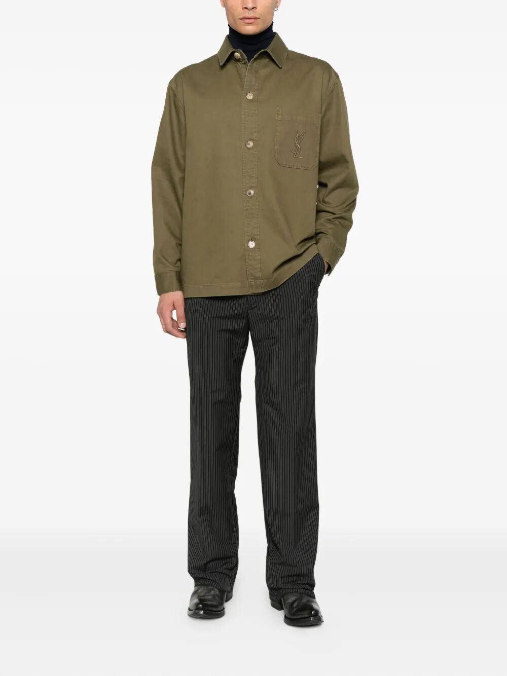 Saint Laurent Paris Plain - Green | 2fa0a20d541204decfb254e5eb85cff4858ffc9b