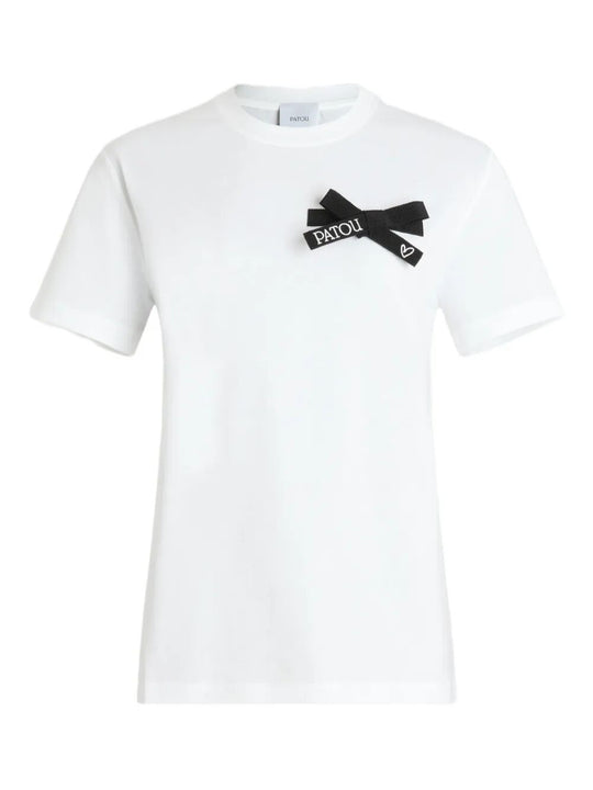 Bow T-Shirt In Organic Cotton