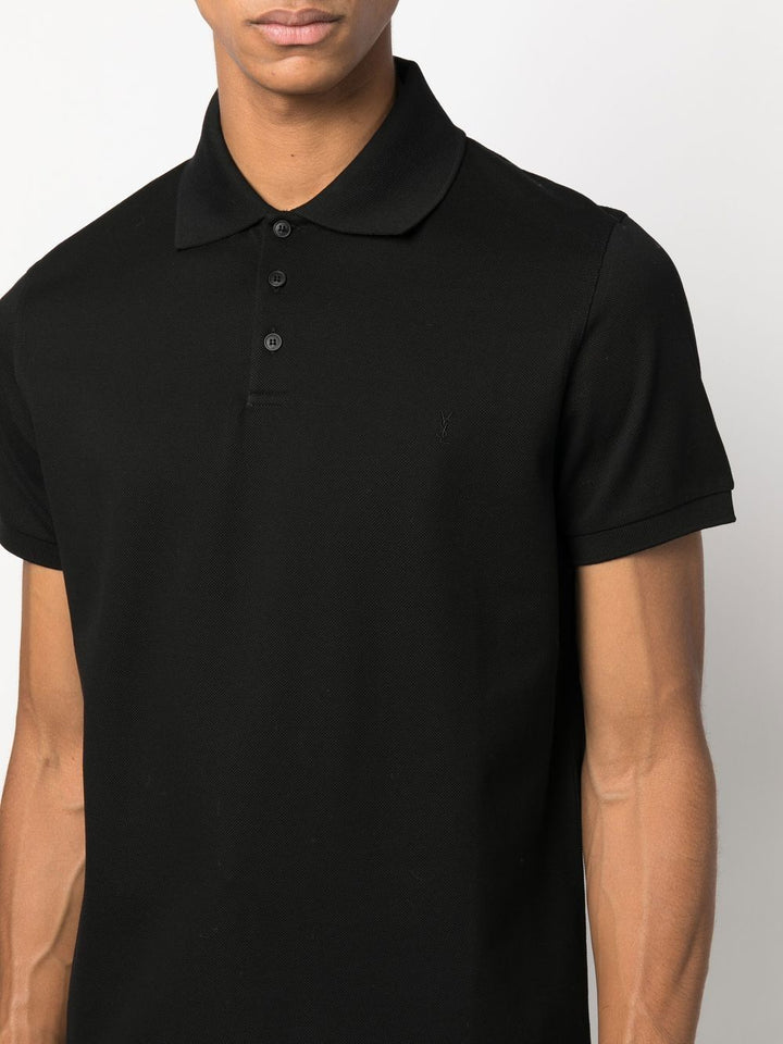 Saint Laurent Paris Polo - Black | e60c04ca4024ad63107ef2dd1fc66bf8534d7119
