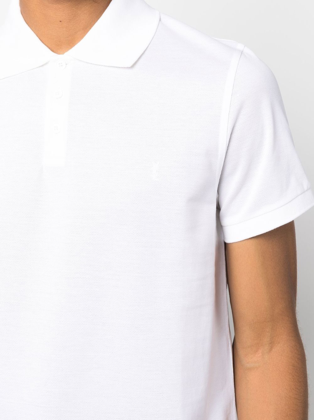 Saint Laurent Paris Polo - White | bb29061e9fb7639d1005de1941de4ec53a077b01