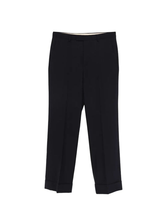 Valentino Wool Trousers With Turn-Up