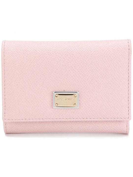 Dauphine Calfskin Wallet With Branded Tag