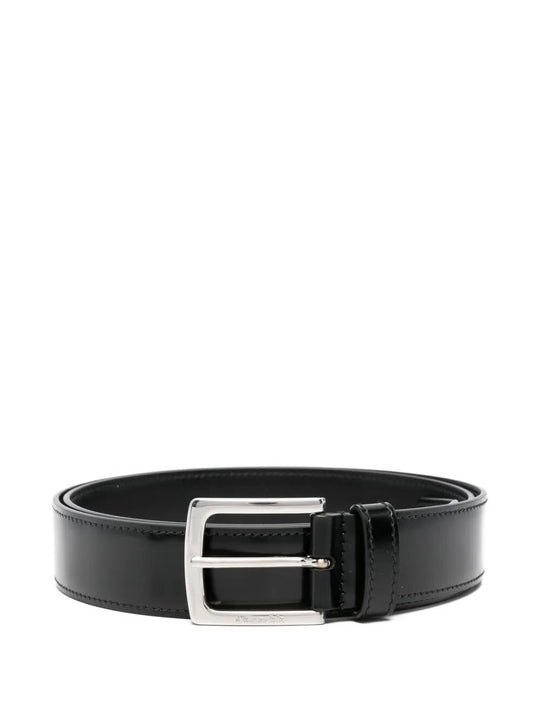 Square Buckle Leather Belt