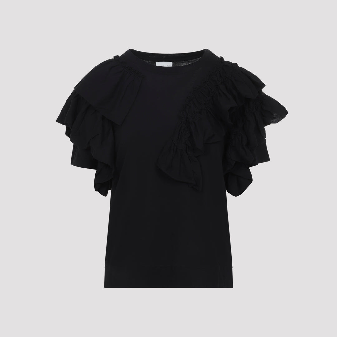 Dries Van Noten T-shirts - Black | aede1de3983e4ff6d6e40d42a82b2d9354e91ba5