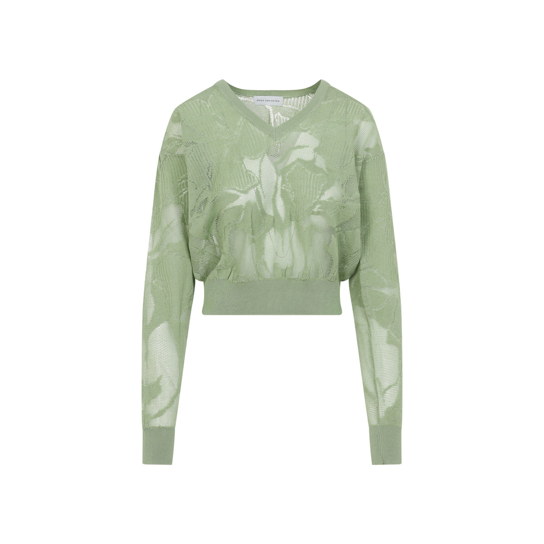 Dries Van Noten Sweater - Green | f1c8e00474191885e24c08b7096638921bd8a256