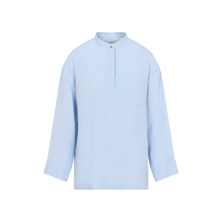 Max Mara`S Shirts - Blue | f61ceaf2f495f3db8adb0ade154fa61737d0d6d2