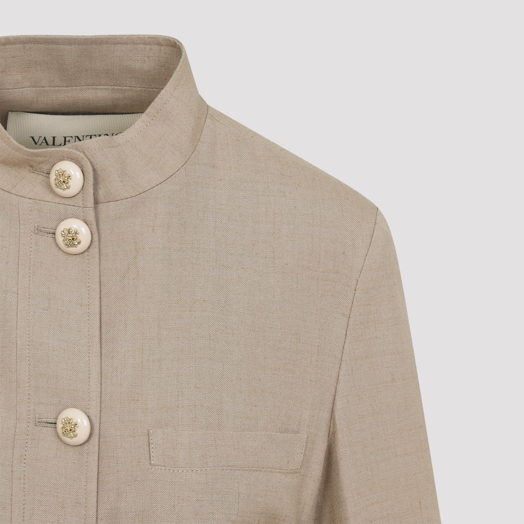 Valentino Jackets - Nude & Neutrals | fcd4339e5efba7c5216ae0de51dd759960b61e9d