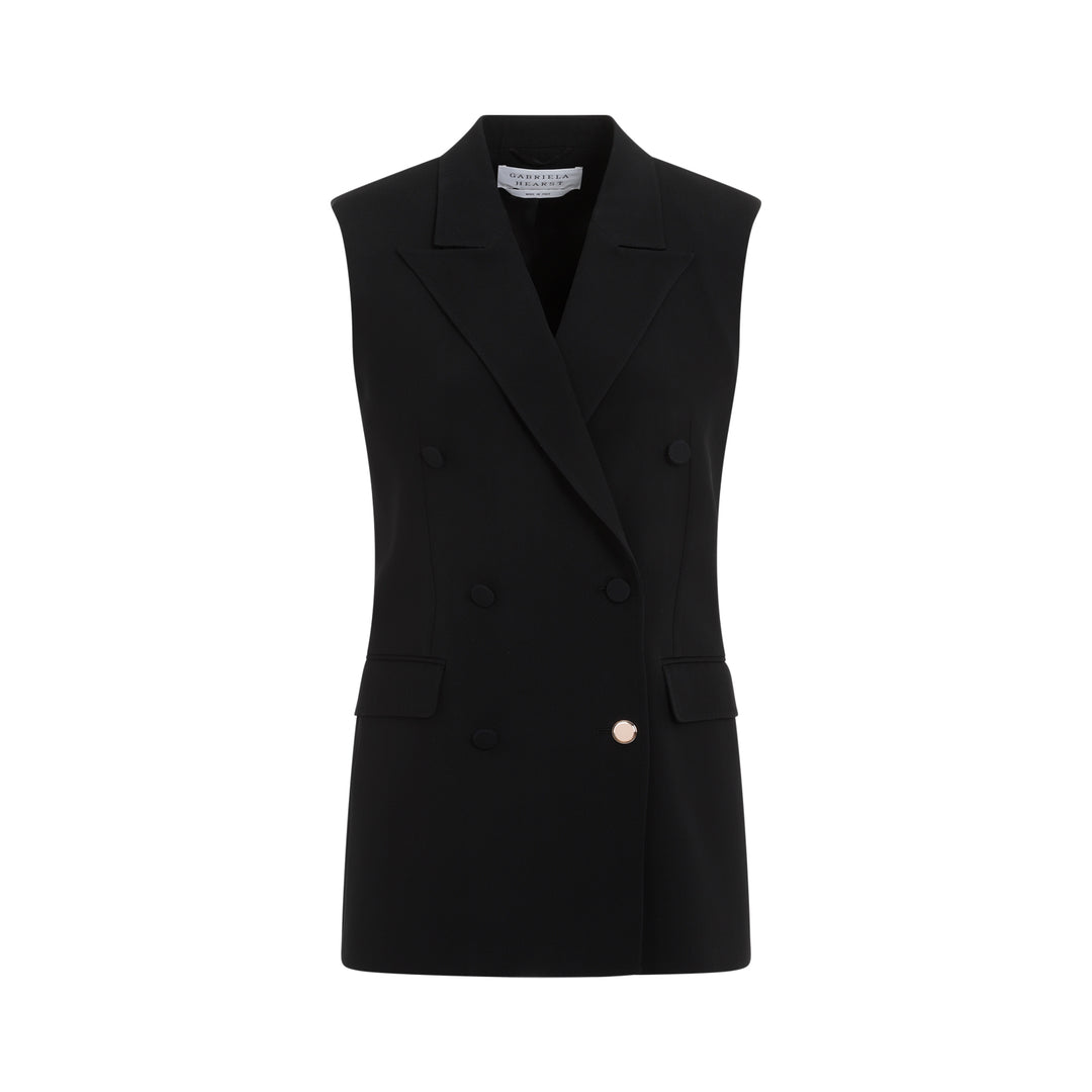 Gabriela Hearst Gilet - Black | 09de7955497348744005fb5e19dc848d901118b5
