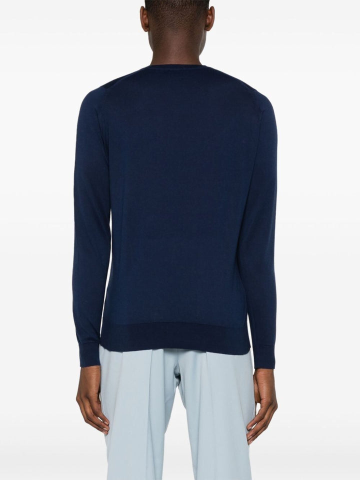 John Smedley Pullover - Blue | ac4710314894f64ae0925069b050adc10c99ea81