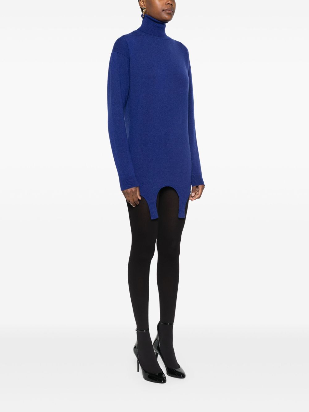 Saint Laurent Paris Turtle neck - Blue | 66cb8f064fbb952c7e4827a5a200f626aded7b91