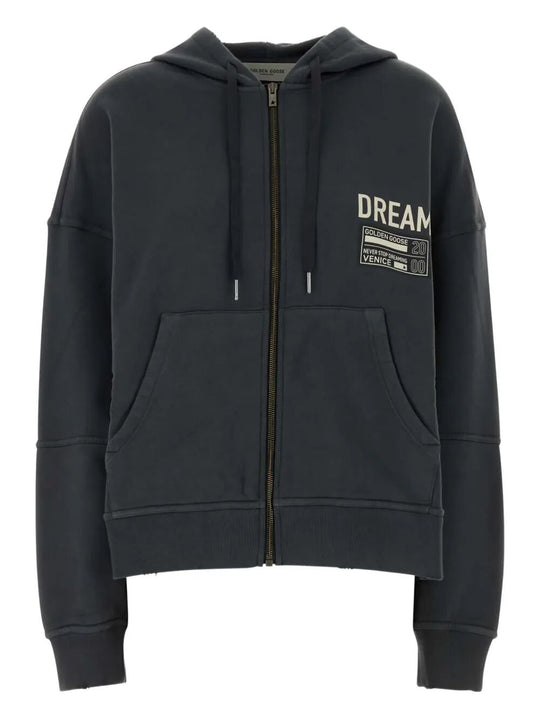 Zip Up Cotton Hoodie