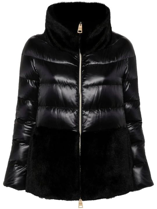 Ultralight Nylon And Lady Alternative Fur Cape
