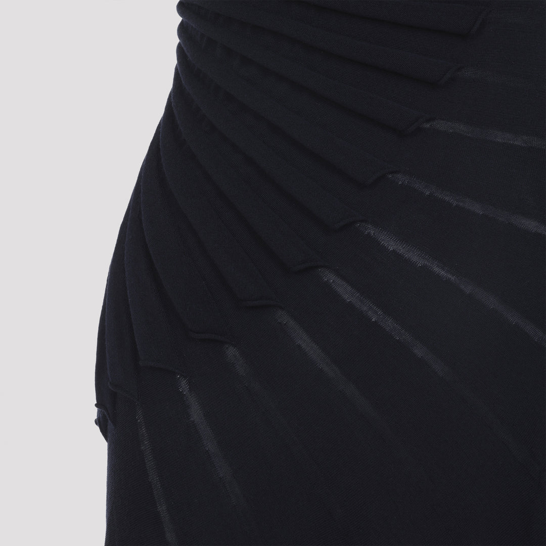 AlaÏA Midi dresses - Blue | 725f7ce61a1838ecd4d57caa520fb0346c507da4