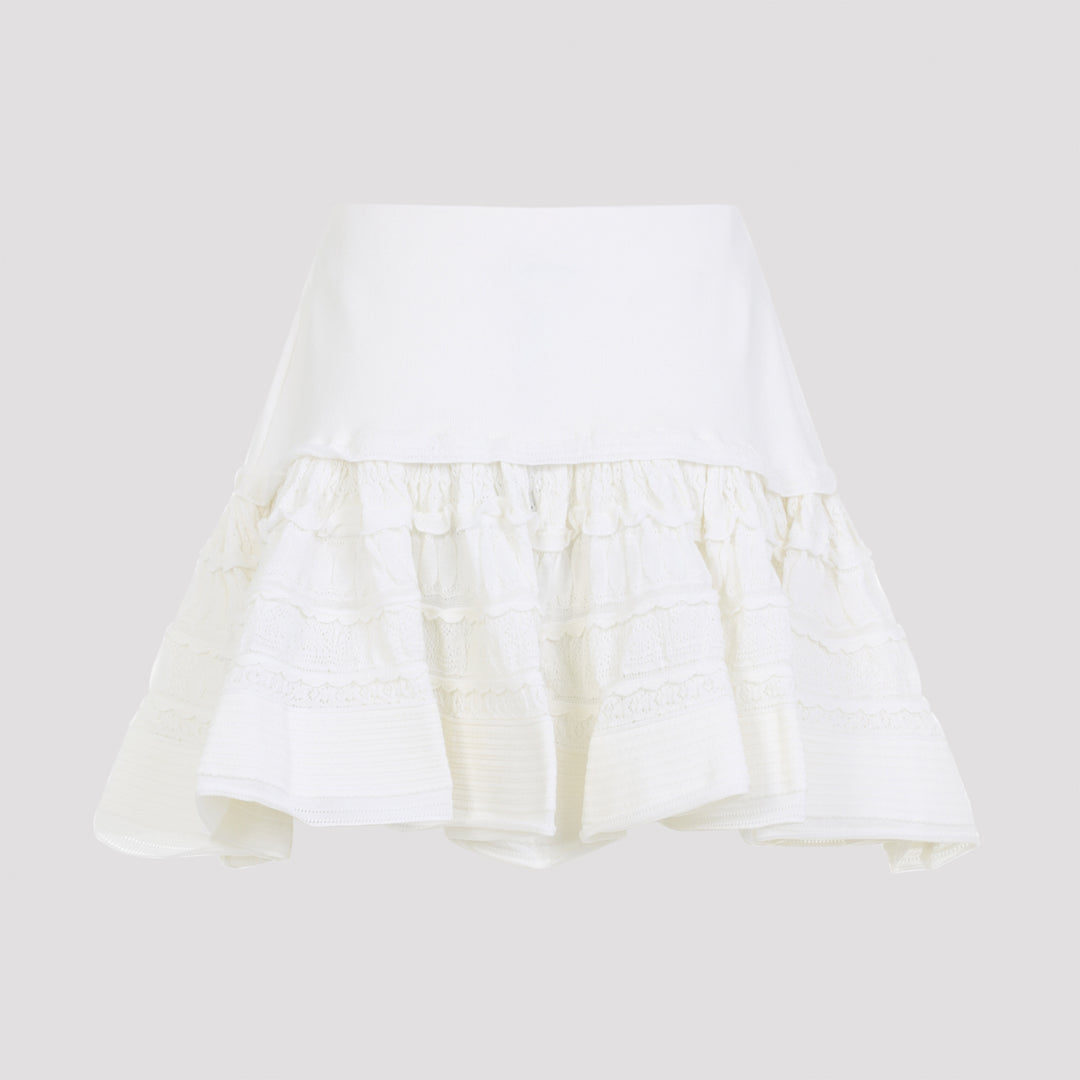 AlaÏA Mini skirts - White | 7ce1d213d4df434692e73de364f453d4c5064b08
