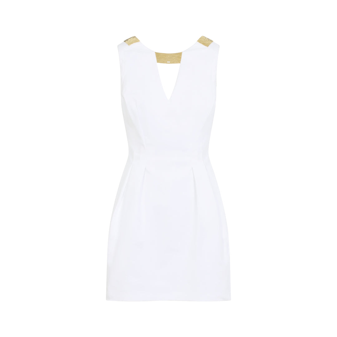 Elisabetta Franchi Mini dresses - White | 0c5aa210089ccec62be55475ffcaccb3760b1f0a