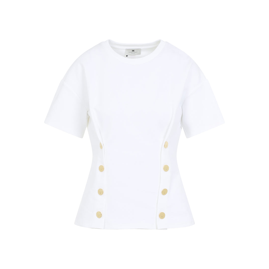Elisabetta Franchi T-shirts - White | 0adb899094837fa580d286f889f36b337b96b6f7