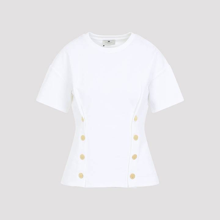 Elisabetta Franchi T-shirts - White | 0261da34853692fb07f0d488d9f73f5d1bf3d8b1