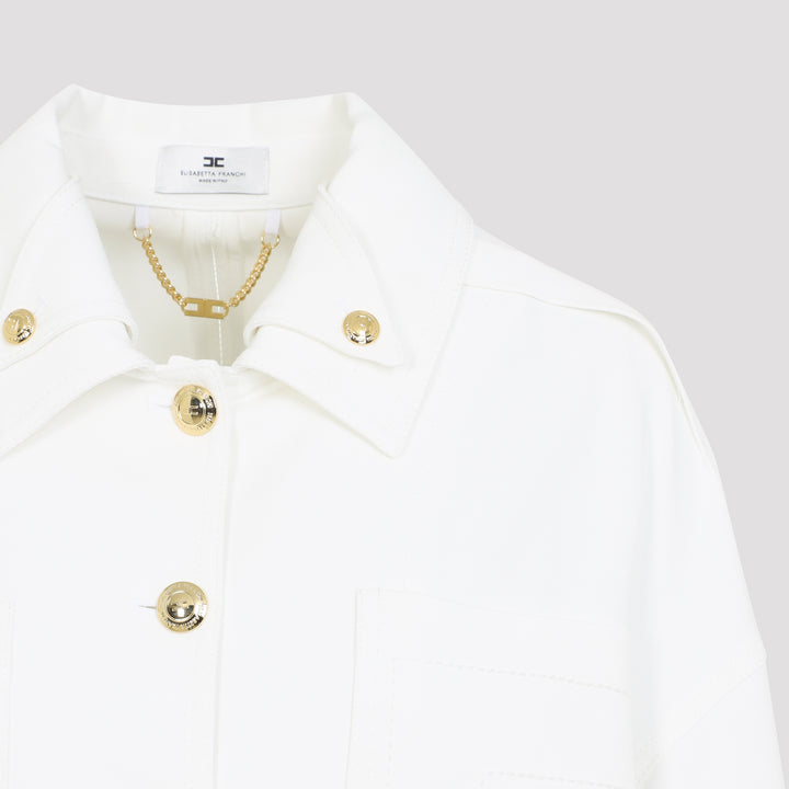 Elisabetta Franchi Jackets - White | 2126ef5b43573da91df1b0eec815998575eb6387
