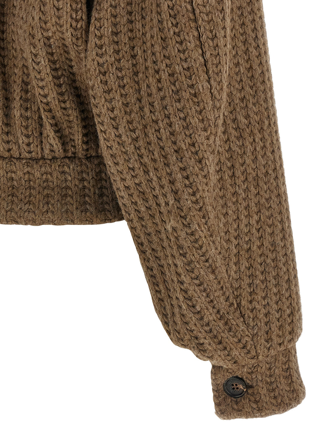 Giuseppe Di Morabito Wool Bomber Jacket Puffer Jackets - Brown | 54e74f6578684bc271ce4ea810a681b81b66c66d