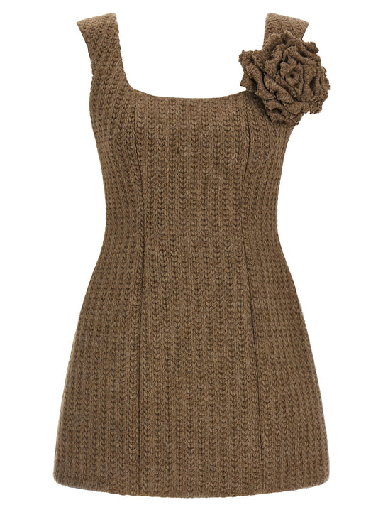 Wool Dress Dresses Brown