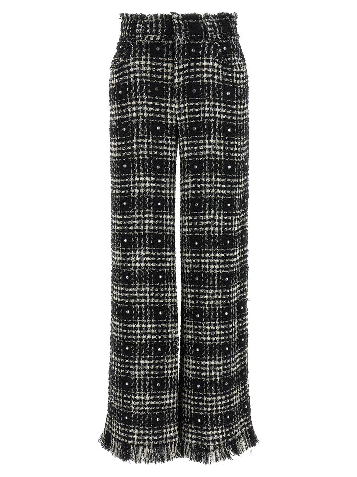 Giuseppe Di Morabito Prince Of Wales Pants - White/Black | b006a66e14cc665b13a17c15853a5b24b1958e66