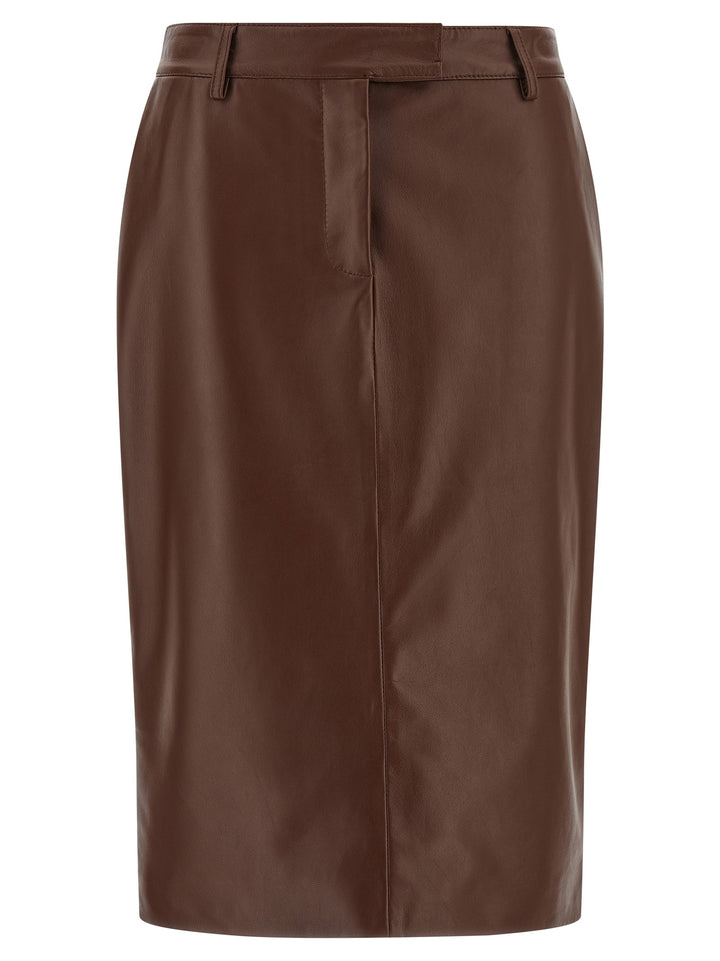 Giuseppe Di Morabito Leather Skirt Skirts - Brown | 0310c9d9d367fa9eff1c0d054e47355c900e21cc