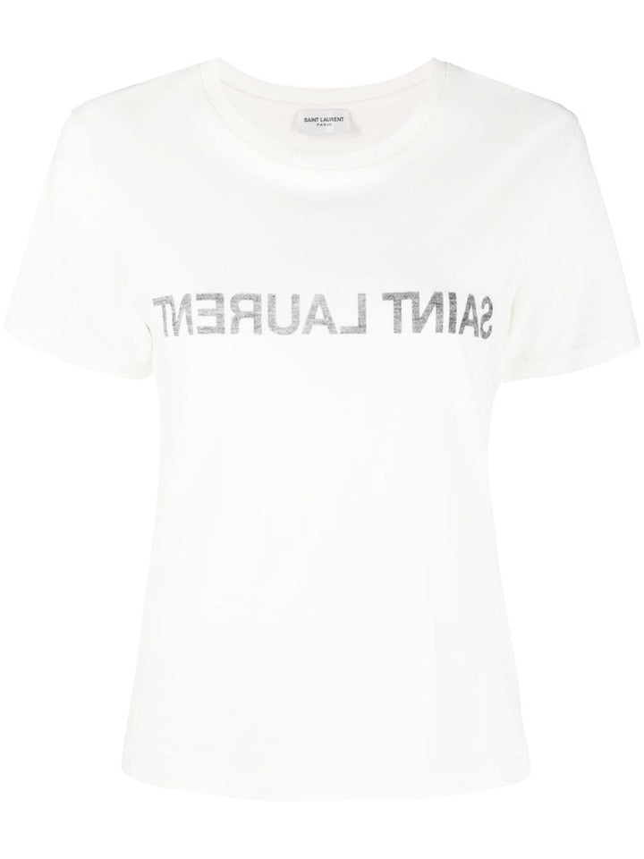 Saint Laurent Paris T-shirts - White | 75f25af4eb7065dc3c1c33fb44029003561c8e26