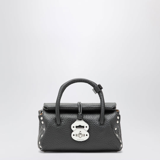 Dotta Baby Black Grained Leather Bag