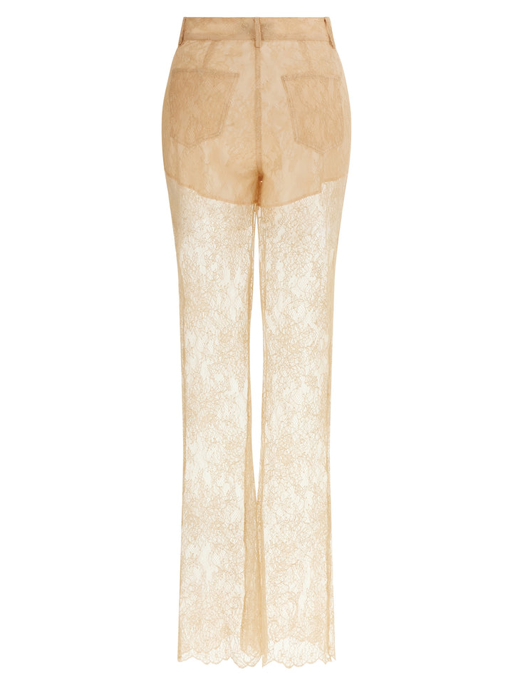 Giuseppe Di Morabito Lace Trousers Pants - Pink | 21b06384c06e01c5fb00629ef5eb53d24cd7a227