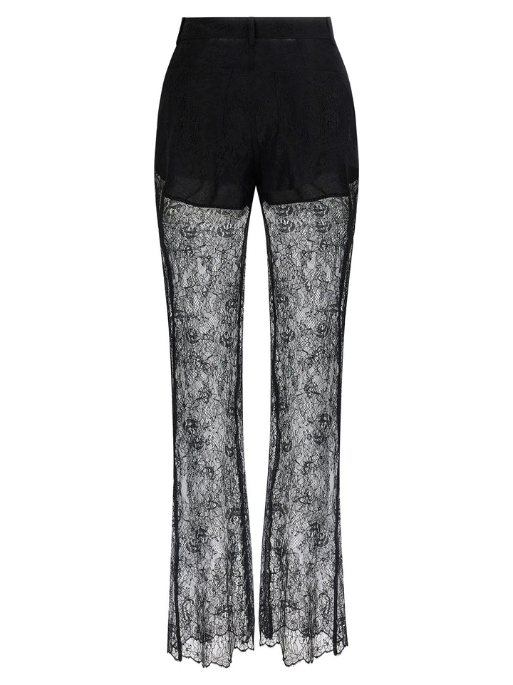Giuseppe Di Morabito Lace Trousers Pants - Black | 11fa244a31f0bf2b29297a68f67b3e8acf7517b3