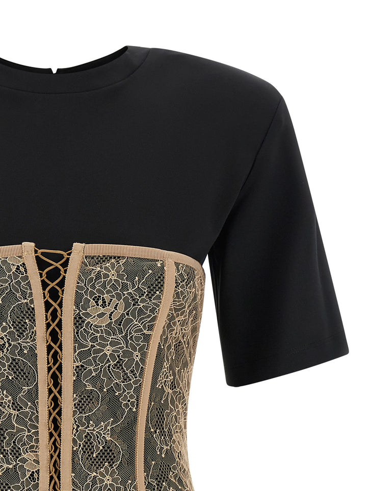 Giuseppe Di Morabito Bustier T-shirt - Black | f19631bc75e7cf4c5a77dab9fbcf2c8e333239eb