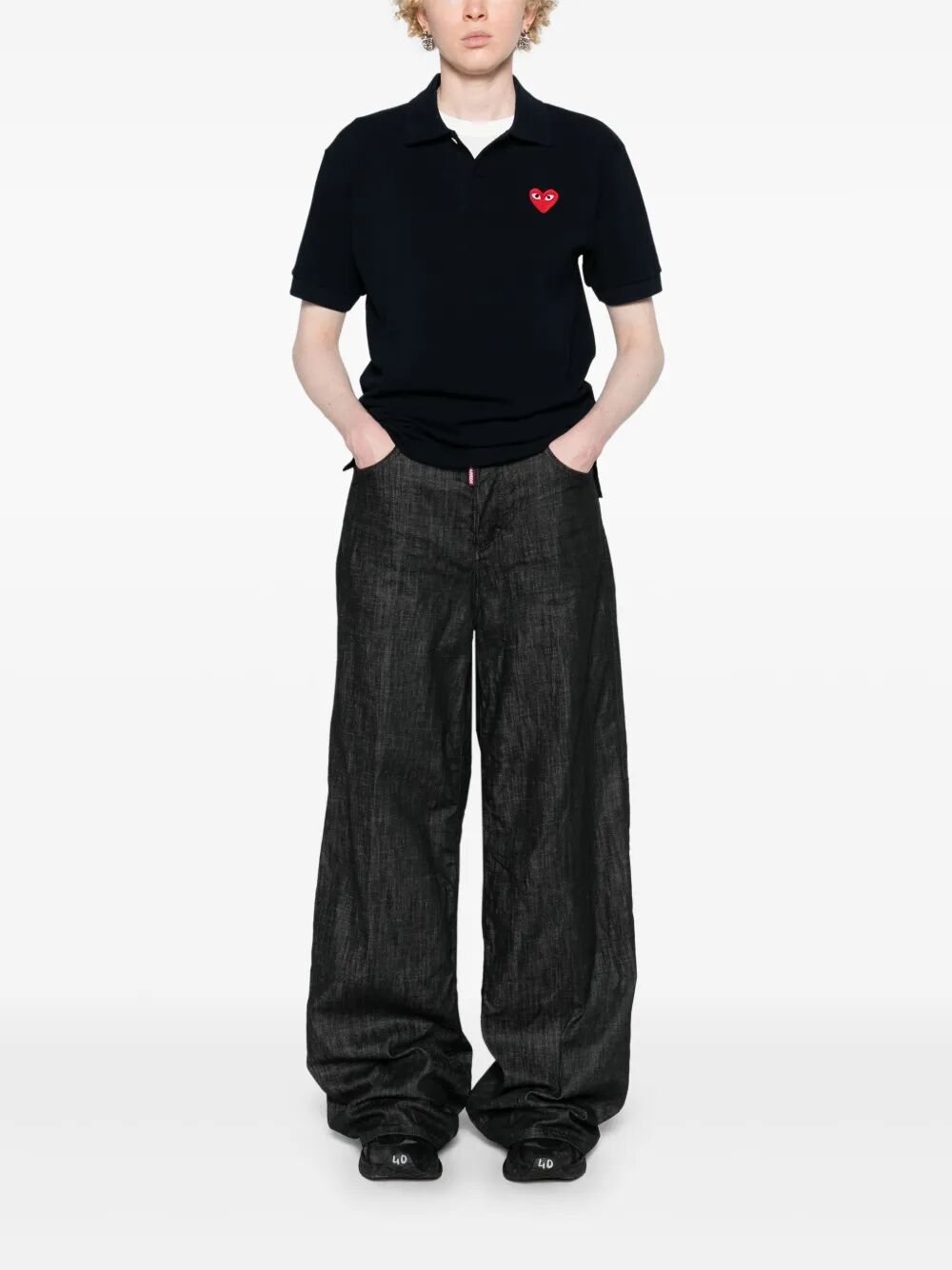 Comme Des GarÇOns Play Polo - Blue | ddfe9a0ec74624062bbf265a6767a26691e86913