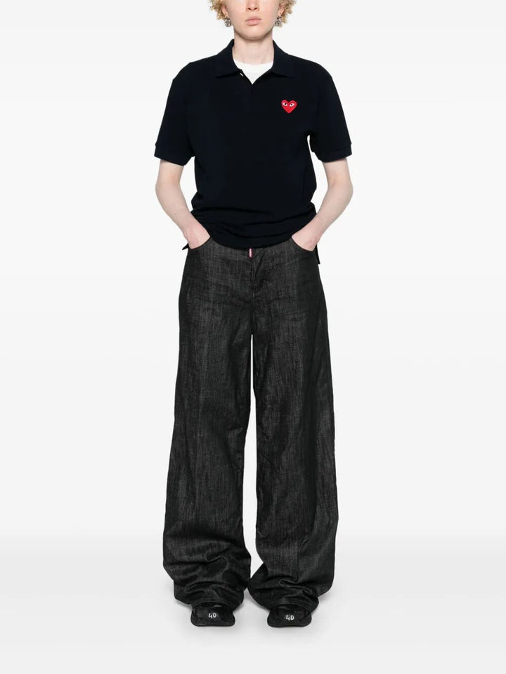 Comme Des GarÇOns Play Polo - Blue | ddfe9a0ec74624062bbf265a6767a26691e86913