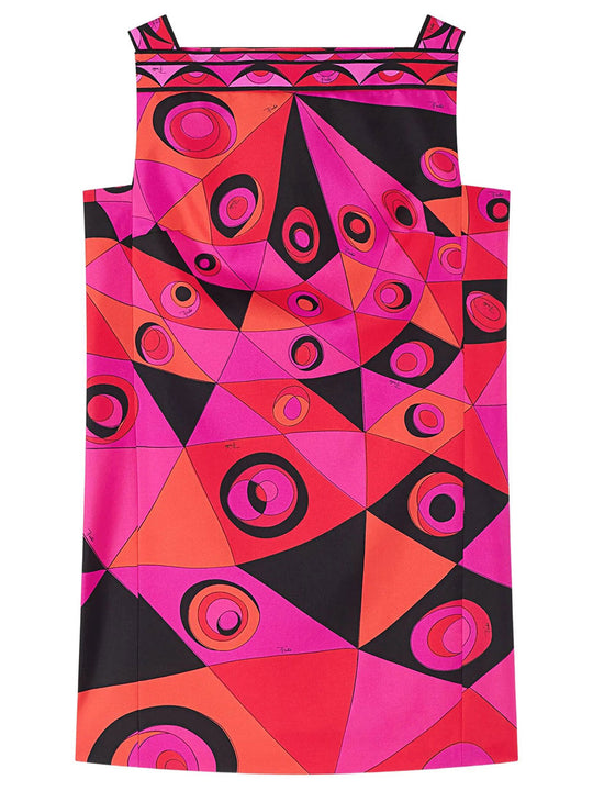 Occhi Print Silk Dress