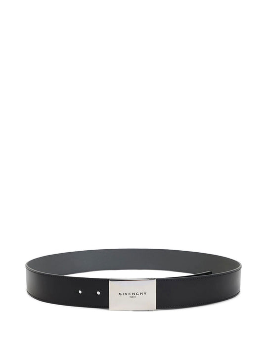 Label Reversible Leather Belt