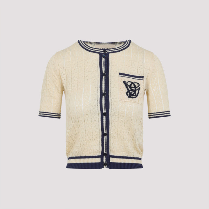 Valentino Cardigan - Nude & Neutrals | 785395a23bc469582f9fd1d91c397327337cc83f