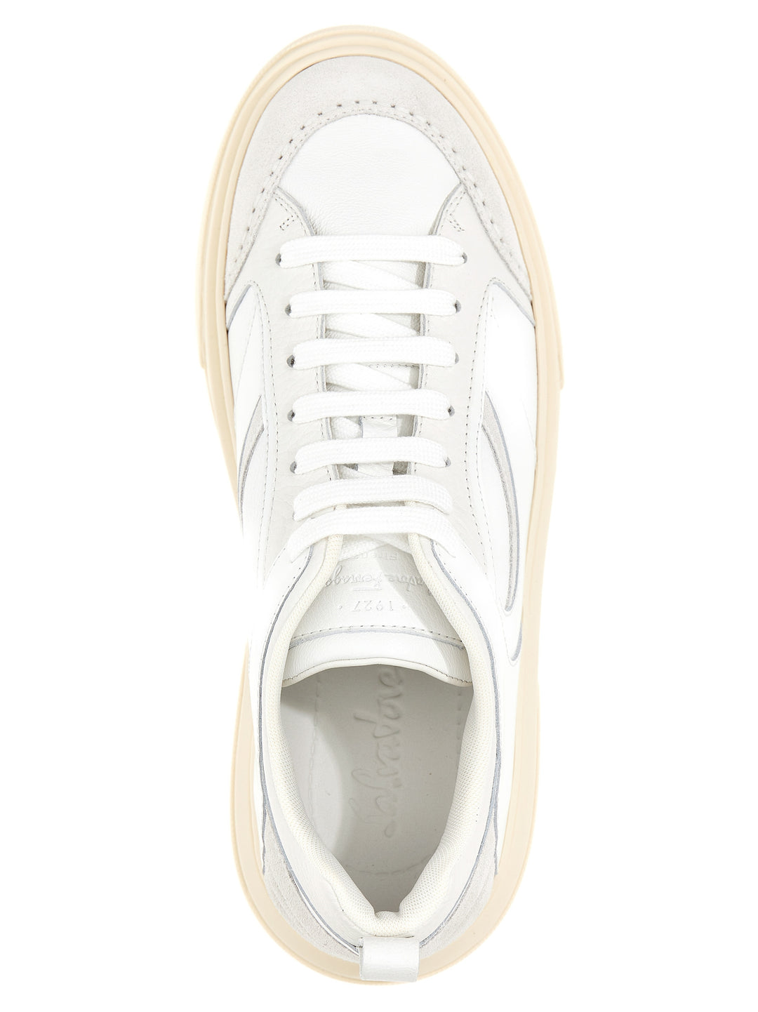 Ferragamo Cassina Mix Sneakers - White | 52adc740753ee50ea41b2e1d1021a49244fcfeee