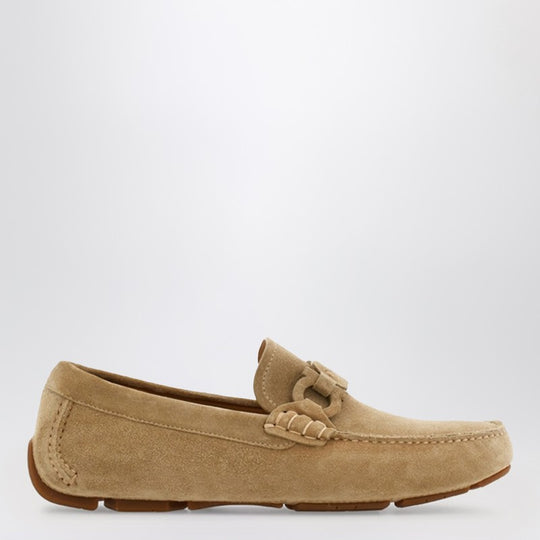 Safari-Colored Gancini Driver Loafer