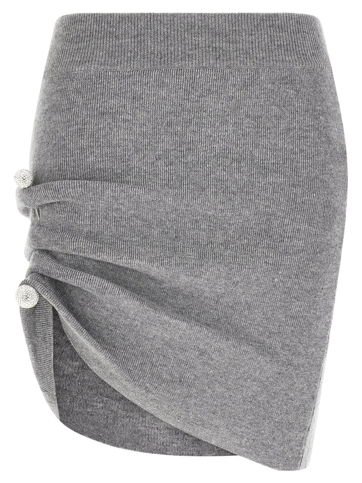 Giuseppe Di Morabito Jewel Pin Skirt Skirts - Gray | e22a5071de50530c88573c98ed49f1a1f197bc36