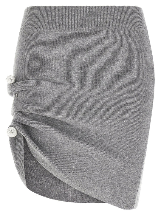 Jewel Pin Skirt Skirts Gray