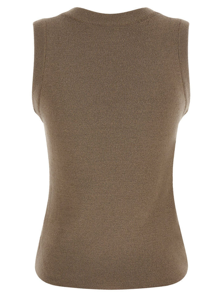Giuseppe Di Morabito Jewel Brooch Top Tops - Beige | 0b4fc96a0fbb55c15dac11ec73a2d0f00bf443ce