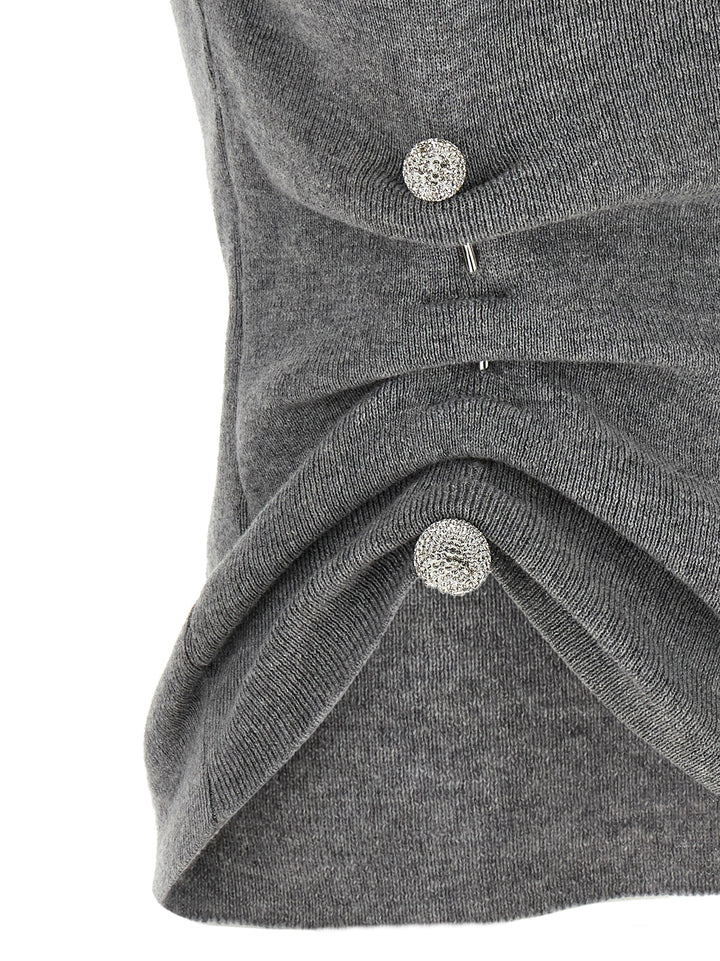 Giuseppe Di Morabito Jewel Brooch Top Tops - Gray | 239ec59969a8947c2d36ad7428648857000e80ef